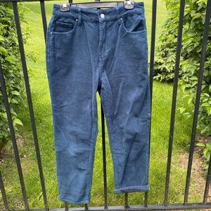 Navy corduroy mom Jeans